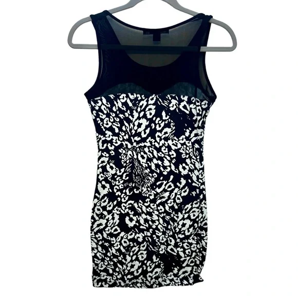 Vintage Forever 21 leopard mesh mini dress - Picture 4 of 4